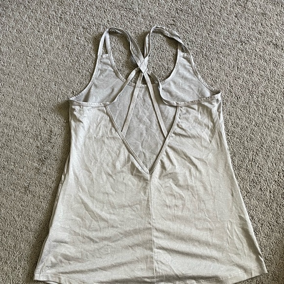 Light Grey Workout Tank Top - Picture 2 of 3